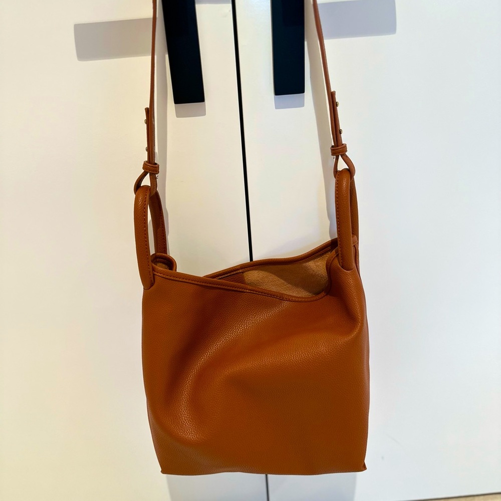 Anthropologie Vegan Leather Tote Bag